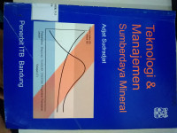 Image of Teknologi & Manajemen Sumberdaya Mineral