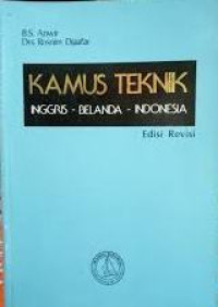 Image of Kamus Teknik Inggris - Belanda - Indonesia