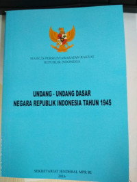Image of UUD NEGARA REPUBLIK INDONESIA TAHUN 1945