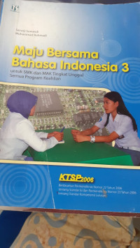 Image of Maju Bersama Bahasa Indonesia 3 untuk SMK