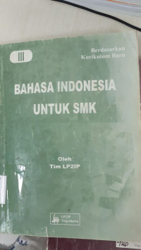 Image of Bahasa Indonesia untuk SMK III