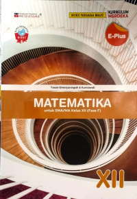 Image of E-Plus Matematika untuk SMA/MA Kelas XII (Fase F)